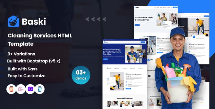 Baski – Cleaning Services HTML Template