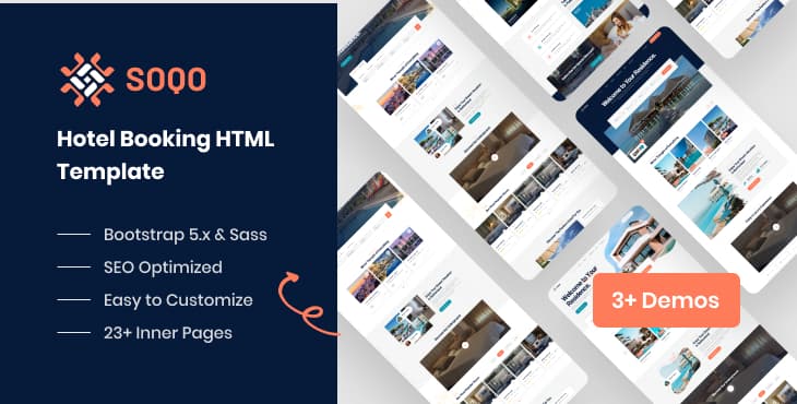 Soqo – Hotel Booking HTML Template