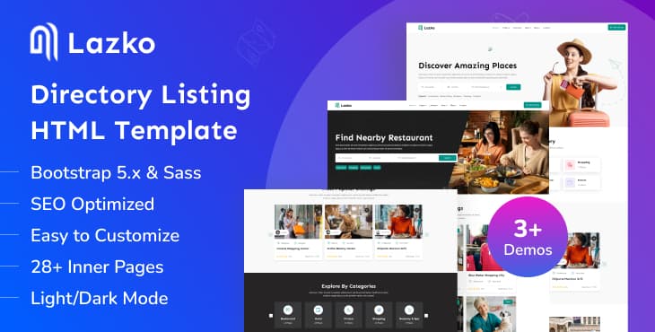 Lazko – Directory Listing HTML Template