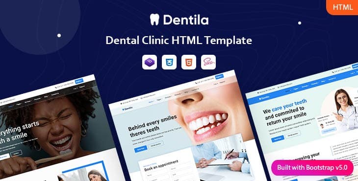Dentila – Dentist & Dental Clinic HTML Template