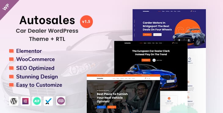 Autosales – Car Dealer WordPress Theme