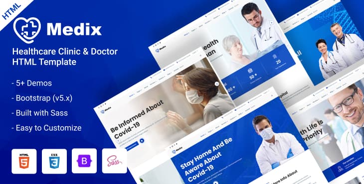 Medix – Healthcare Clinic & Doctor HTML Template