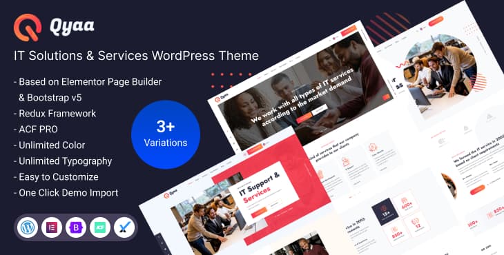 Qyaa – IT Solutions and Services WordPress Theme