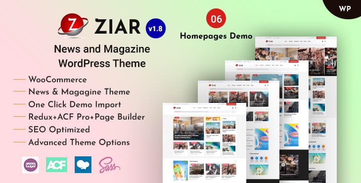 Ziar – Newspaper and Magazine WordPress Theme