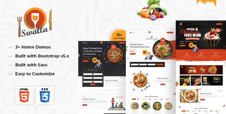 Swalla – Restaurant & Cafe HTML Template