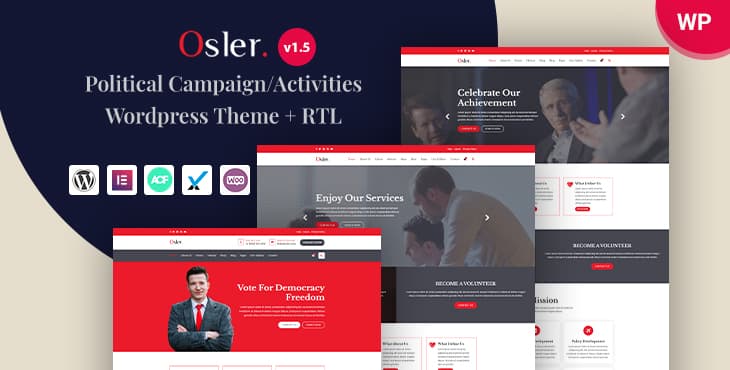 Osler – Political Campaign and Activities WordPress Theme