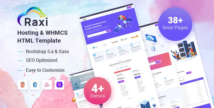 Raxi – Hosting & WHMCS HTML Template