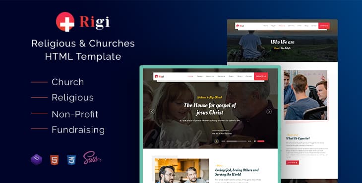 Rigi - Religious Churches HTML Template