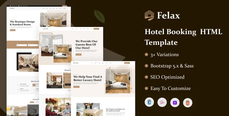Felax – Hotel Booking HTML Template