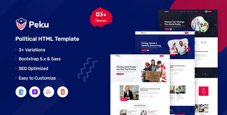 Peku – Political HTML Template