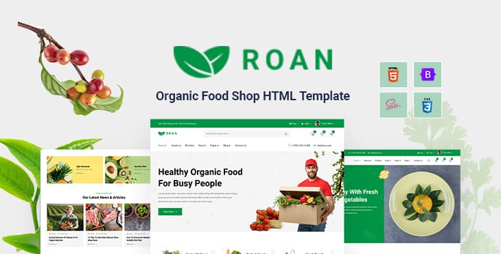 Roan – Organic Food Shop HTML Template