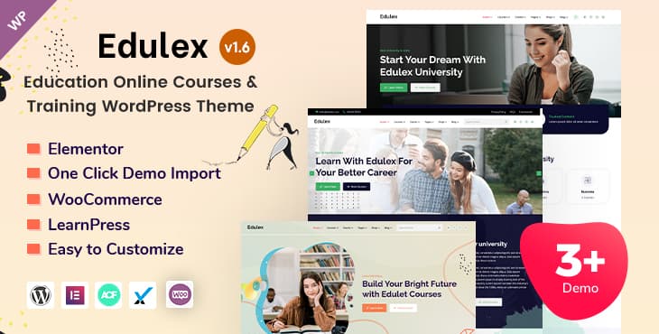 Edulex – Education Online Courses and Training WordPress Theme