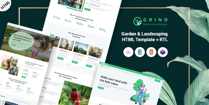 Grino – Garden & Landscaping HTML Template