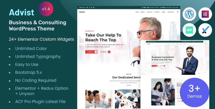 Advist – Business Consulting WordPress Theme