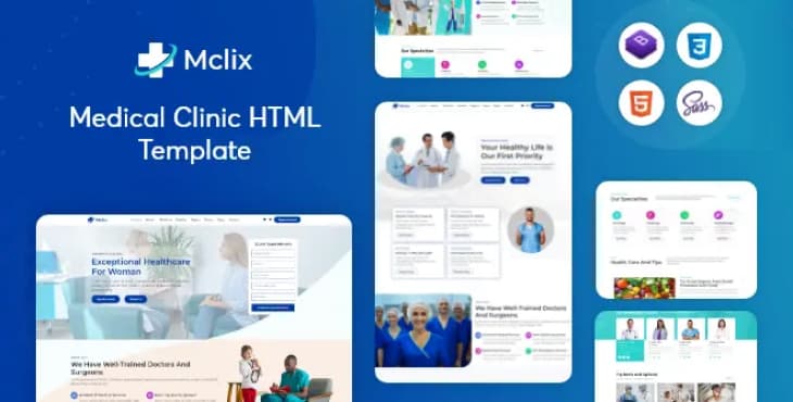 Mclix – Medical Health & Doctor Clinic HTML Template