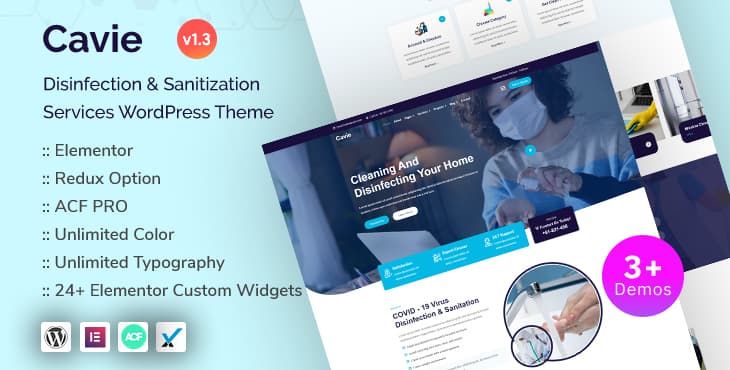 Cavie – Disinfection and Sanitization Services WordPress Theme