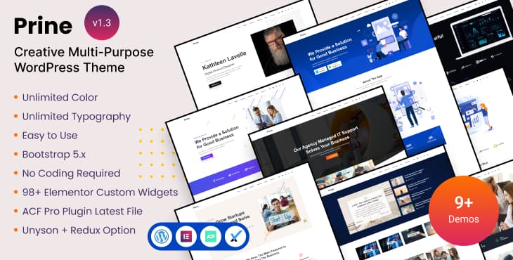 Prine – Creative Multi-Purpose WordPress Theme