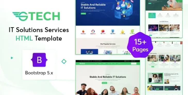 Gtech – IT Solutions & Services HTML Template
