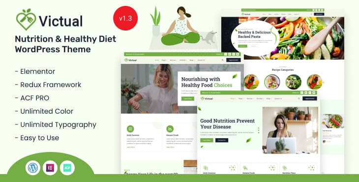 Victual – Nutrition & Healthy Diet WordPress Theme