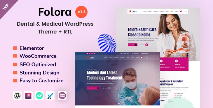 Folora – Medical and Dental WordPress Theme