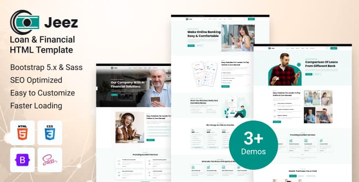 Jeez – Loan & Financial HTML Template