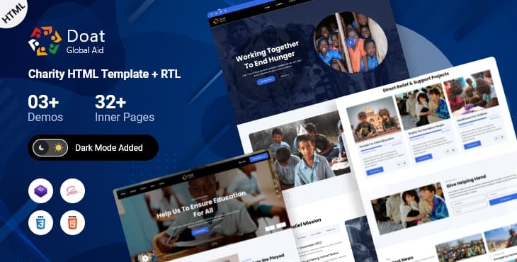 Doat – Charity & Donations HTML Template