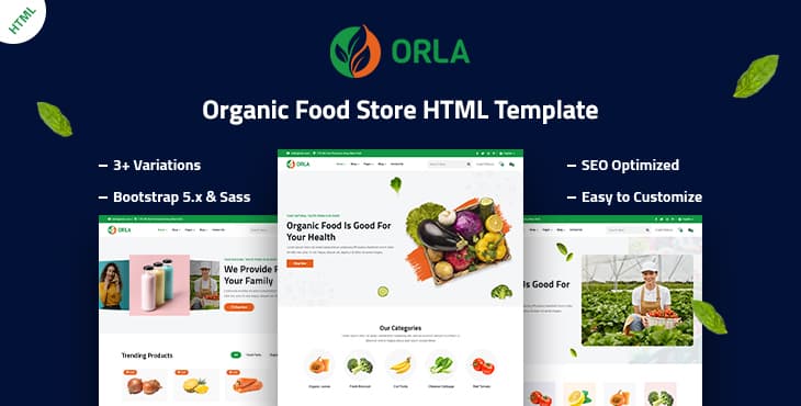 Orla – Organic Food Store HTML Template