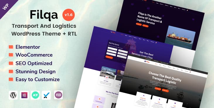 Filqa – Transport and Logistics WordPress Theme