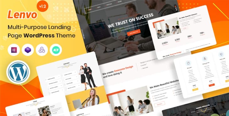 Lenvo – Multi-Purpose Landing Page WordPress Theme