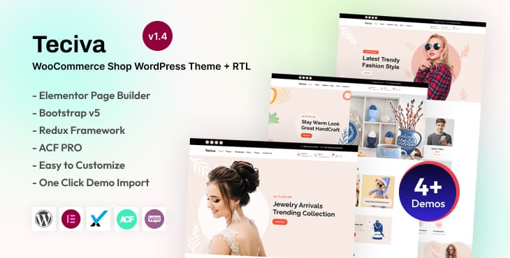 Teciva – Multi-Vendor WooCommerce Shop WordPress Theme