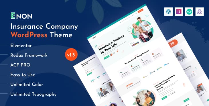 Enon – Insurance Company WordPress Theme