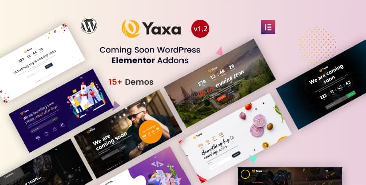 Yaxa – Coming Soon WordPress Elementor Addons