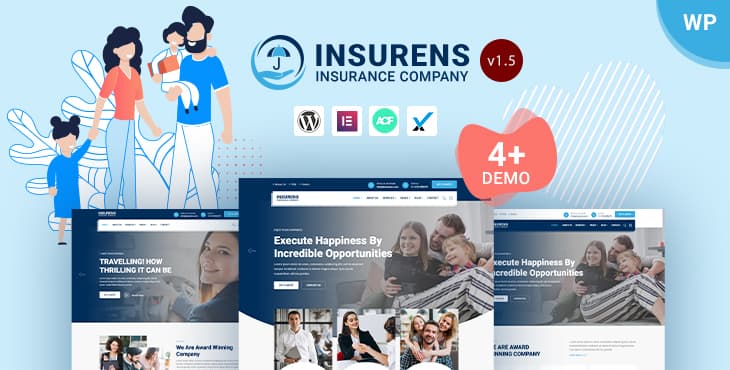Insurens – Insurance Company WordPress Theme