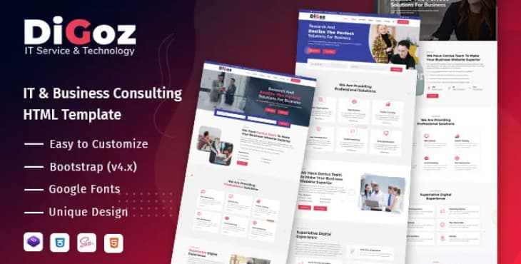 DiGoz – IT & Business Consulting HTML Template