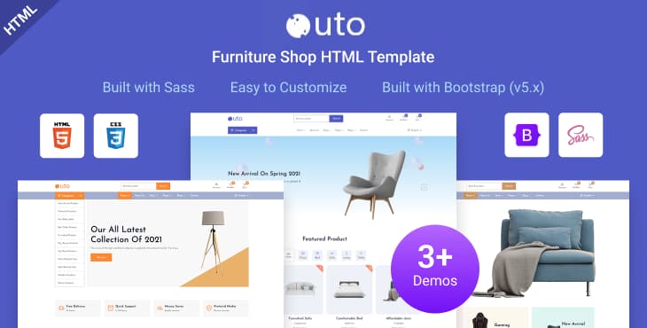 Outo – Furniture Shop HTML Template