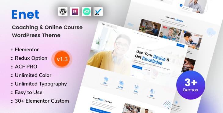Enet – Coaching and Online Course WordPress Theme