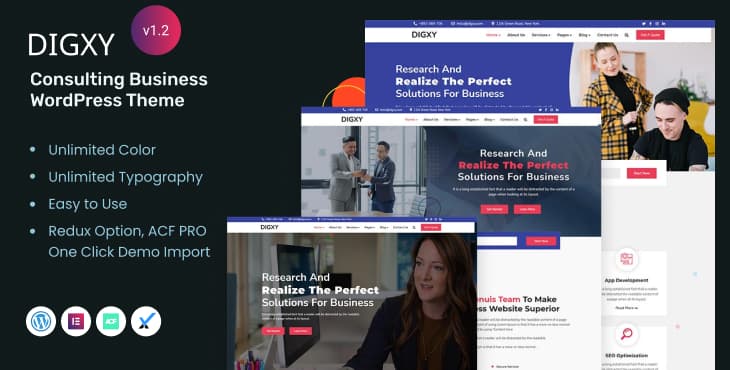 Digxy – Professional Consulting WordPress Theme