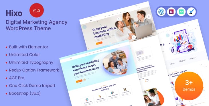 Hixo – SEO & Digital Marketing Agency WordPress Theme